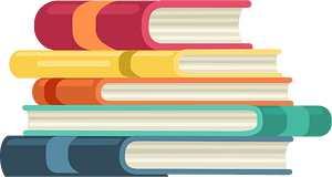 一堆書