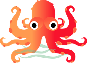 Red octopus