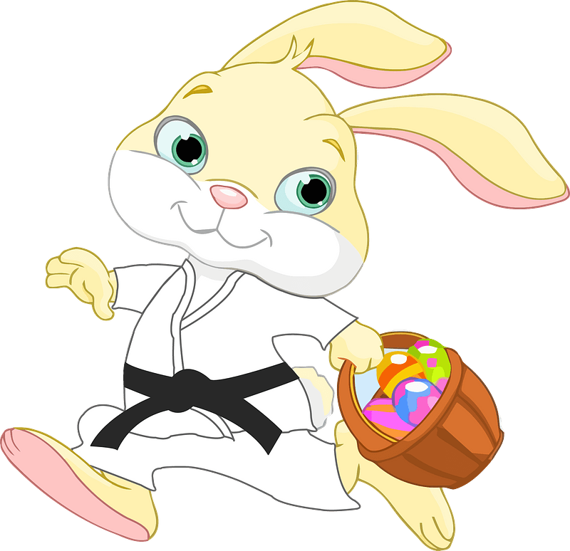 Bunny with Easter basket