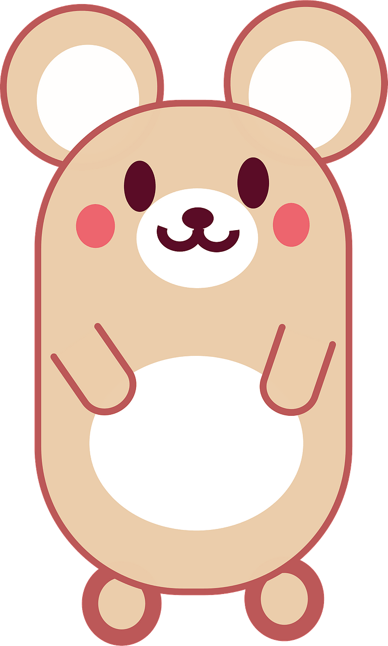 Cute oval mouse