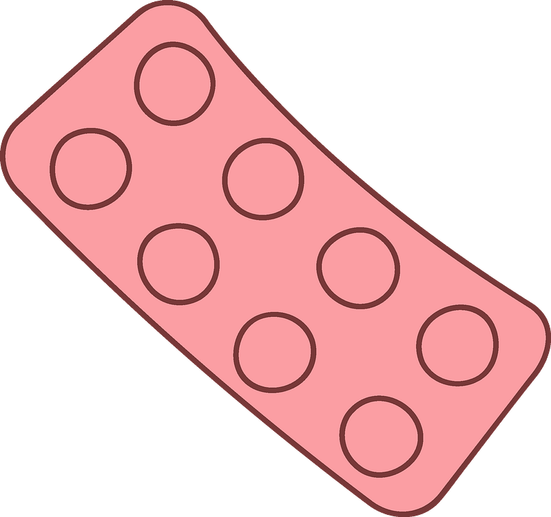 Blister pack of pills