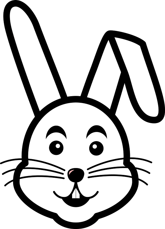Cartoon rabbit face