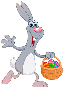 Easter bunny with basket