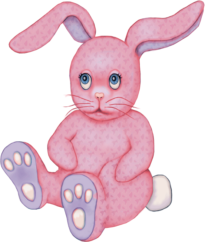 Pink rabbit toy