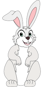 Cute cartoon rabbit