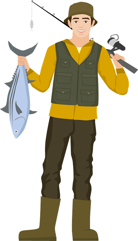 Fisherman - Free vector clipart images on creazilla.com