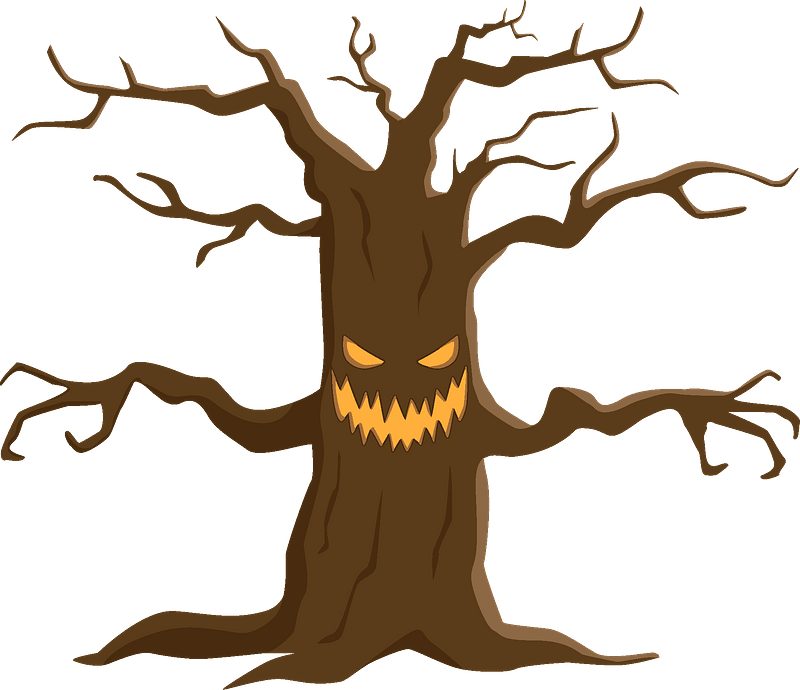 Haunted tree - Free vector clipart images on creazilla.com