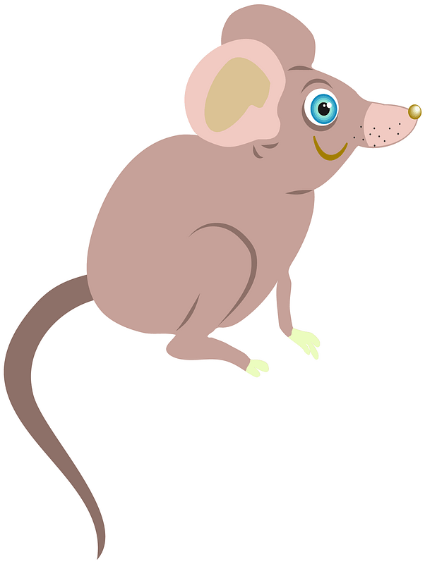 Brown cartoon mouse