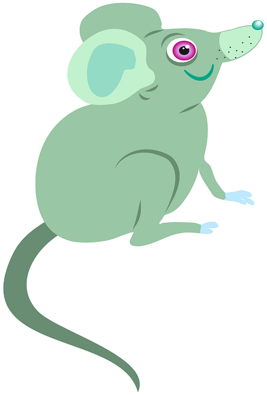 Green cartoon mouse