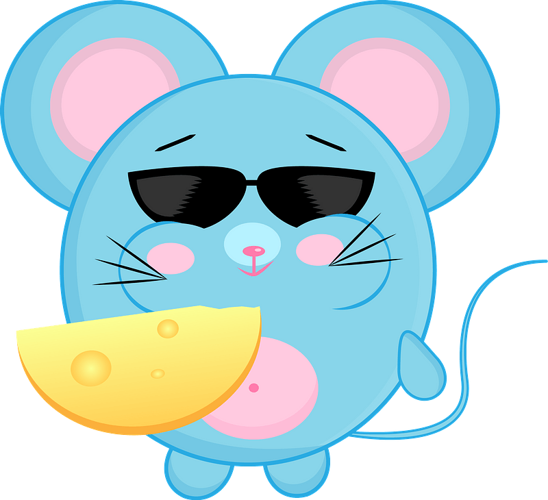 Mouse in sunglasses