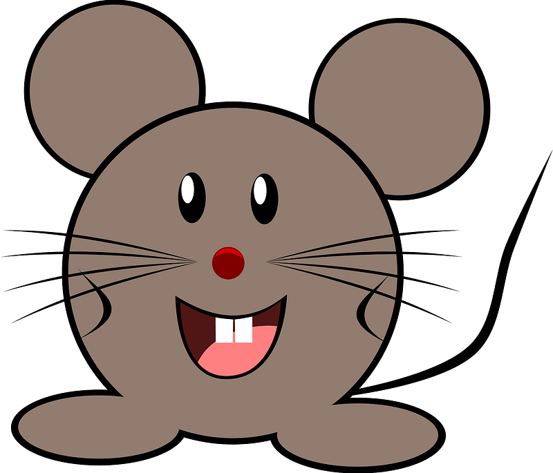 Happy round mouse