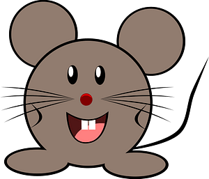 Happy round mouse