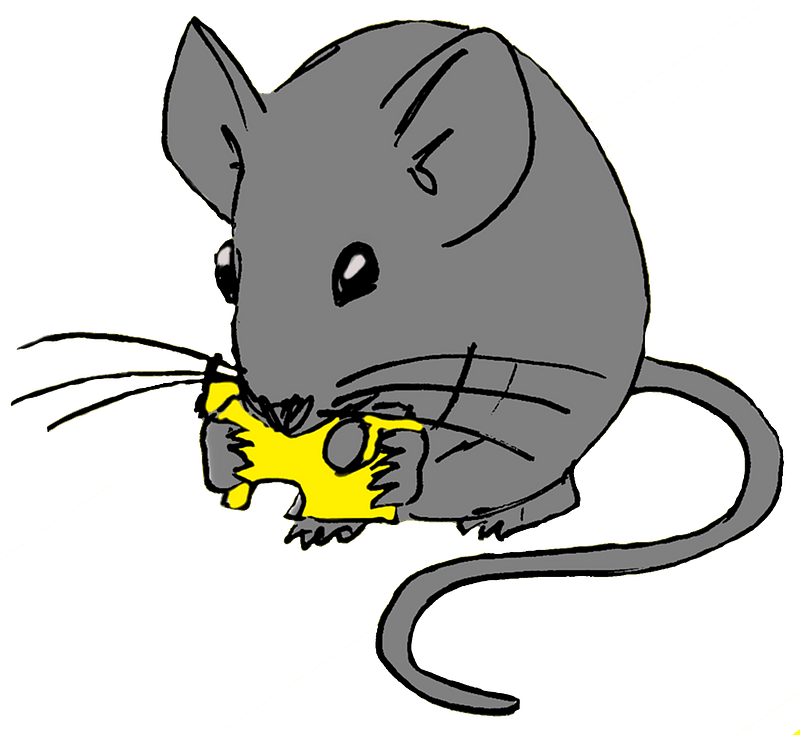 Mouse with cheese