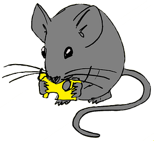Mouse with cheese