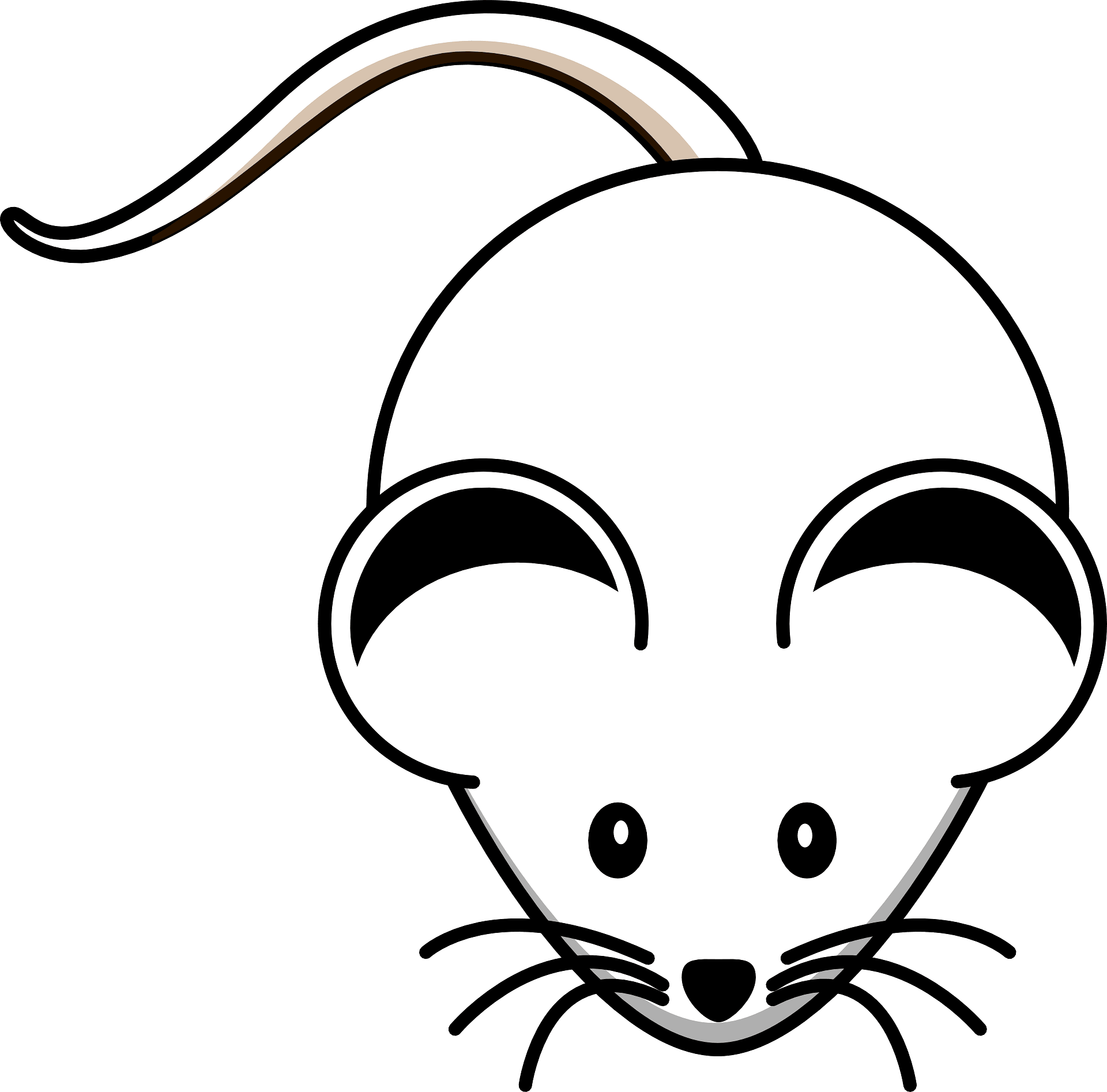 Cartoon white mouse Free vector clipart images on creazilla