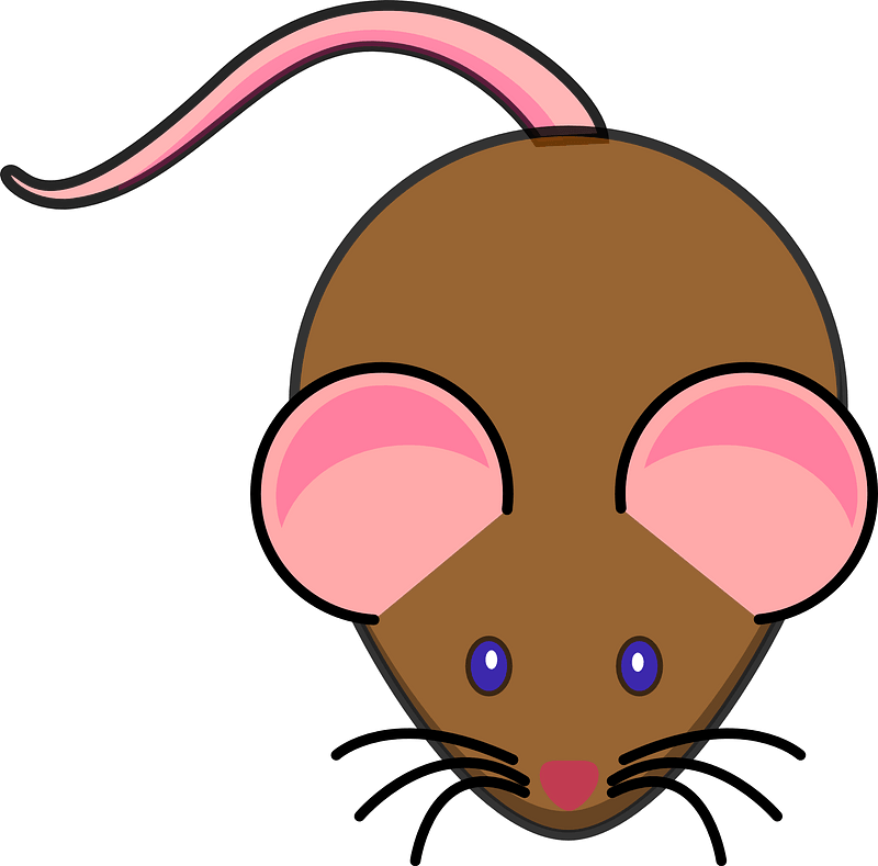 Cartoon brown mouse