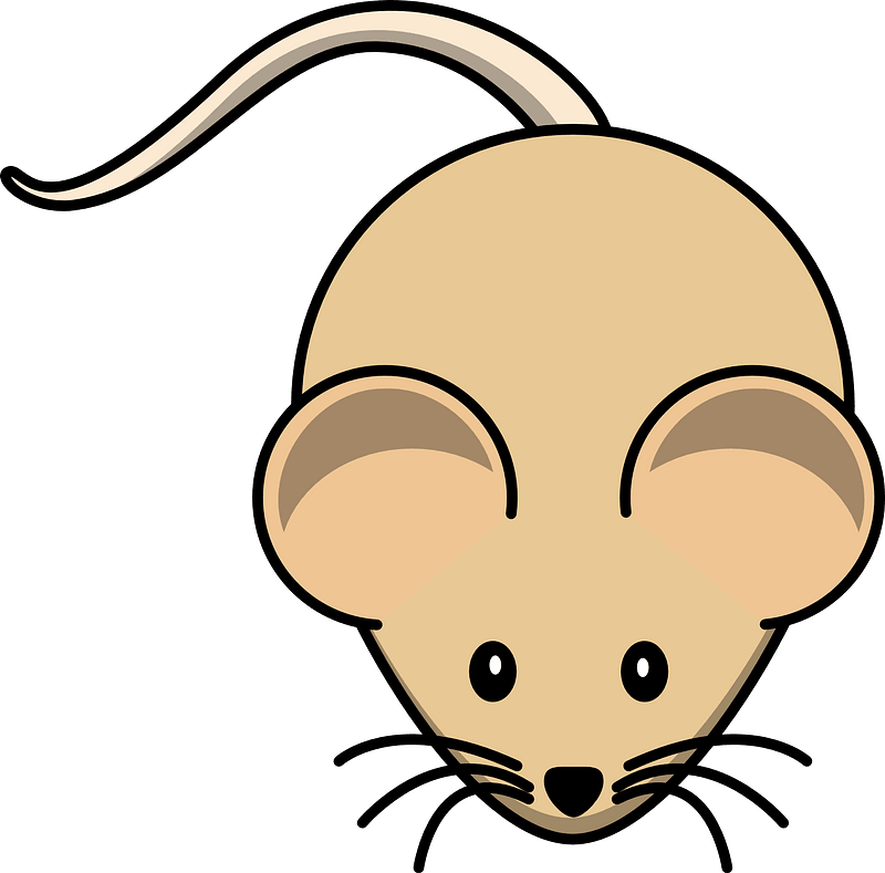 Cartoon brown mouse