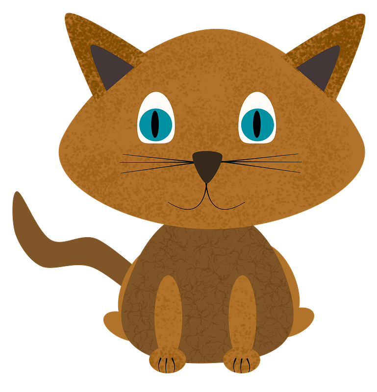 Cute cartoon cat - Free vector clipart images on creazilla.com