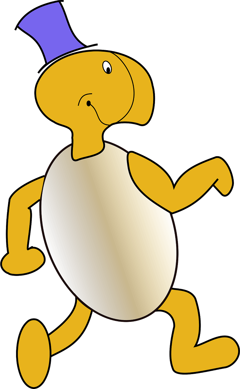 Funny cartoon turtle