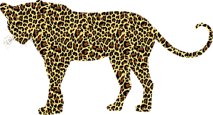 Textured leopard