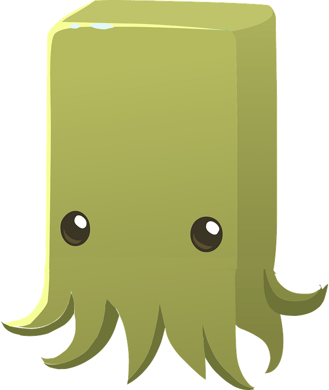 Cartoon squid