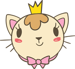 Cat princess face