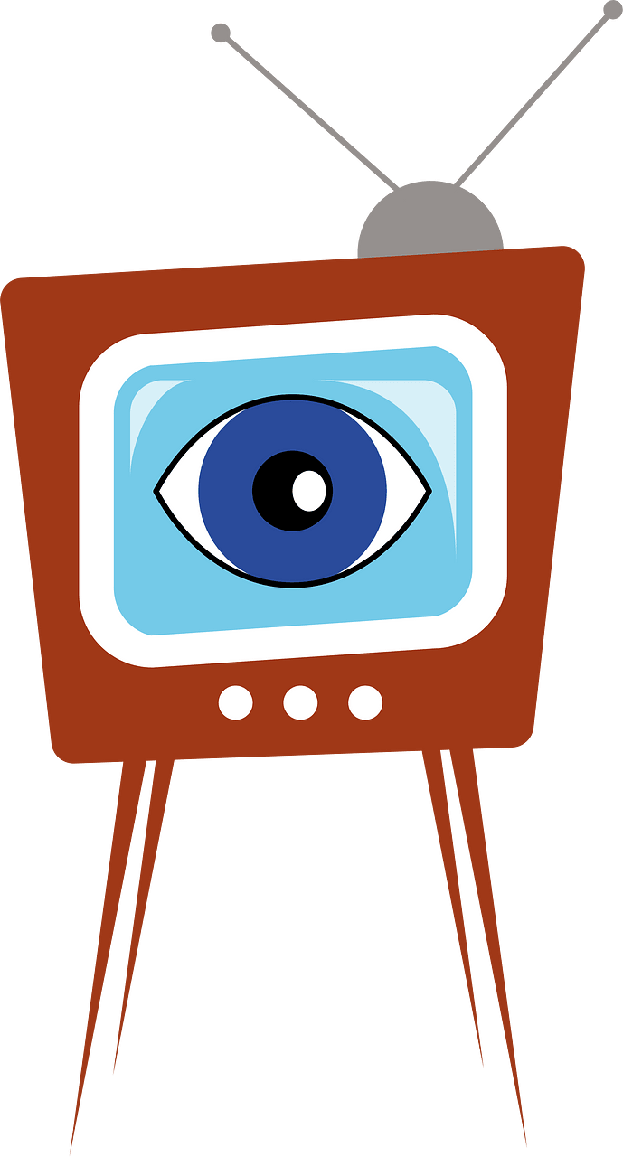 Watching television