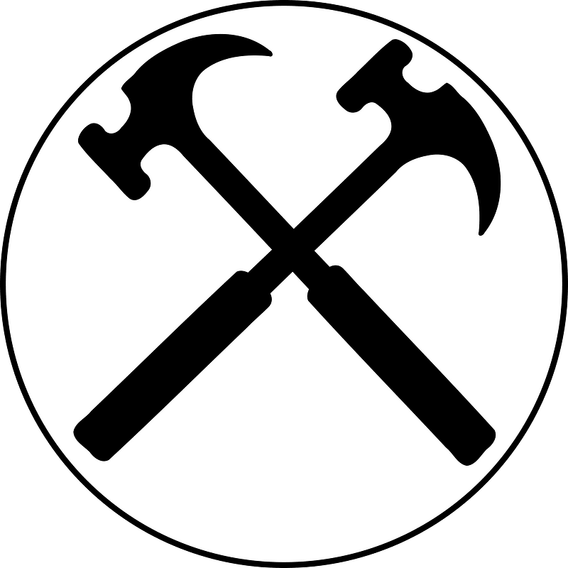 Crossed hammers