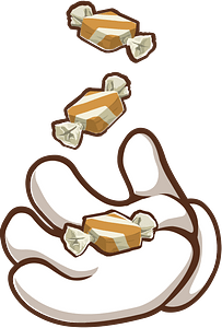 Throwing candies
