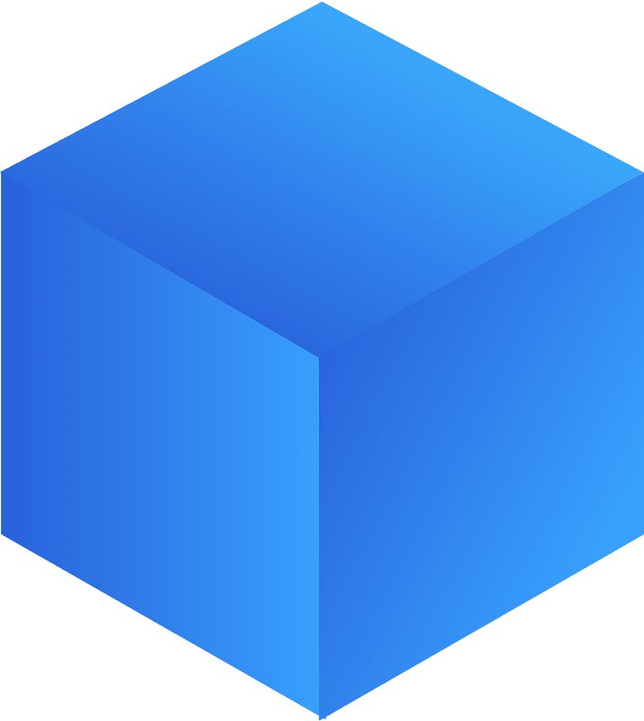 Blue cube