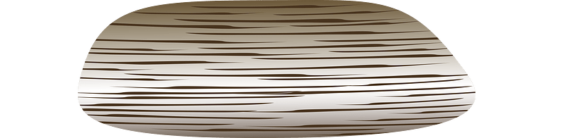Brown striped shape