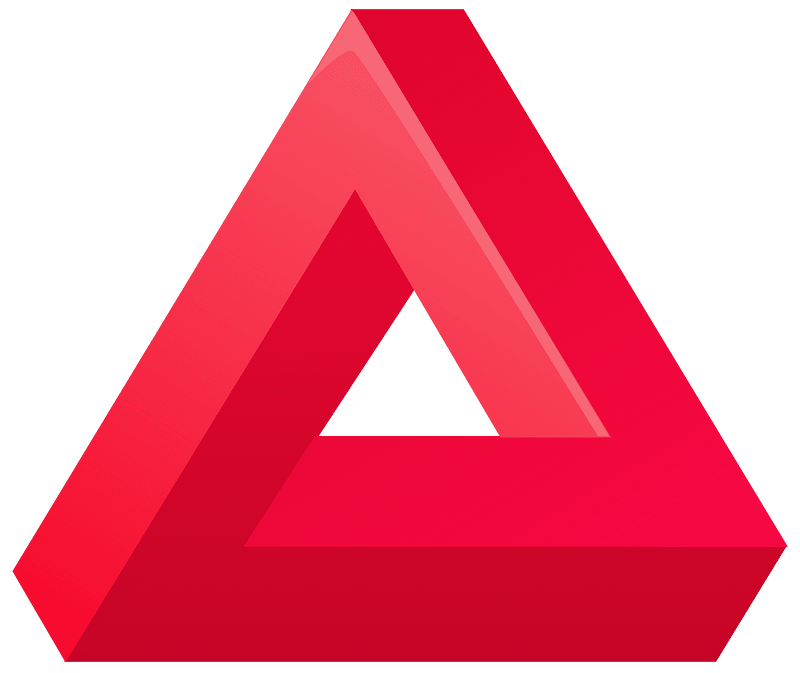 Red moebius triangle