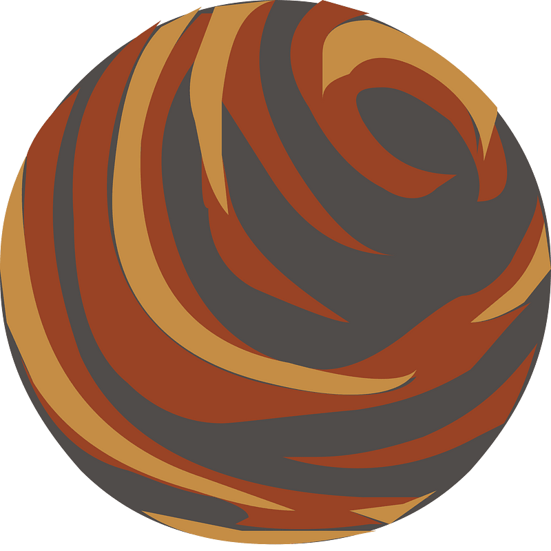 Red orange sphere