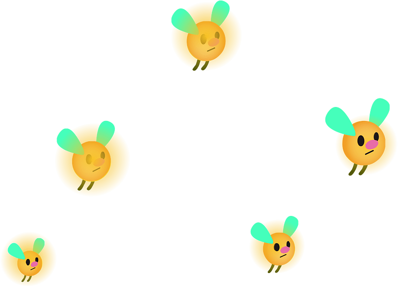 Yellow big firefly