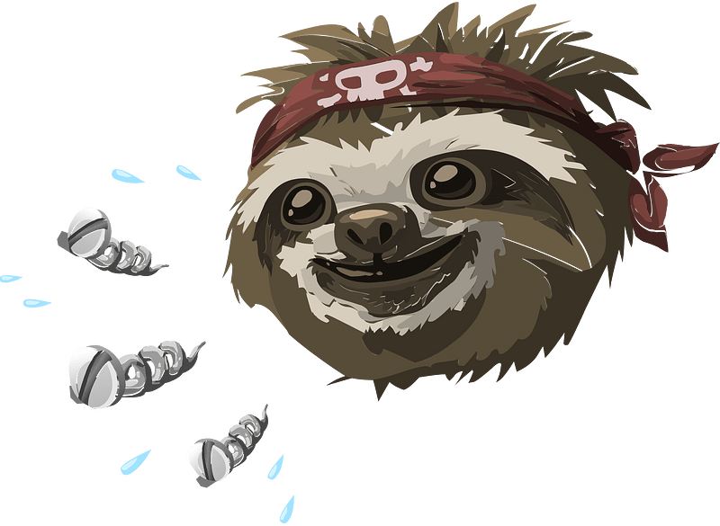 Three screws and sloth