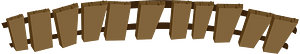 Wooden flying bridge
