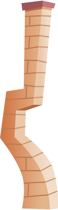 Red wacky chimney