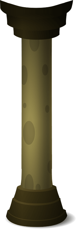 Brown pillar