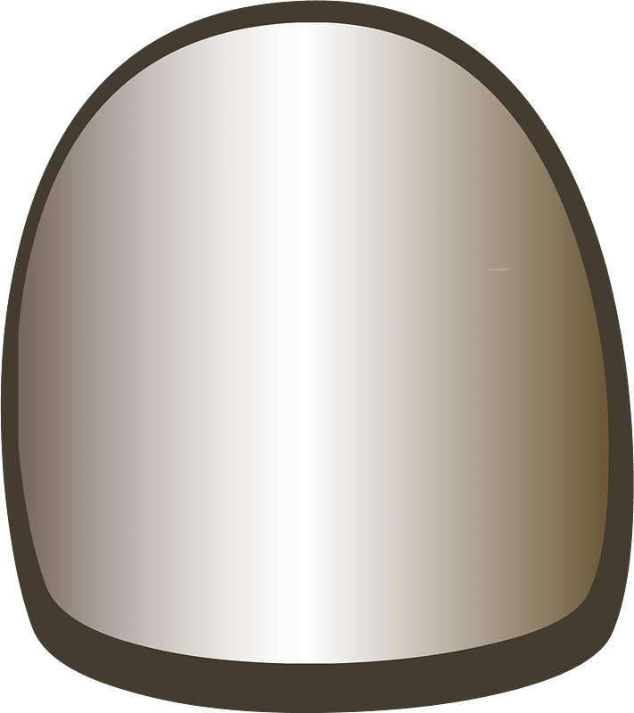 Beige oval door