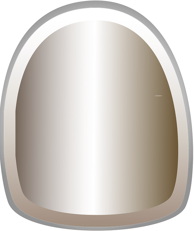 Beige oval door