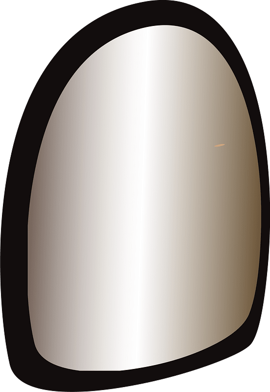 Beige oval door