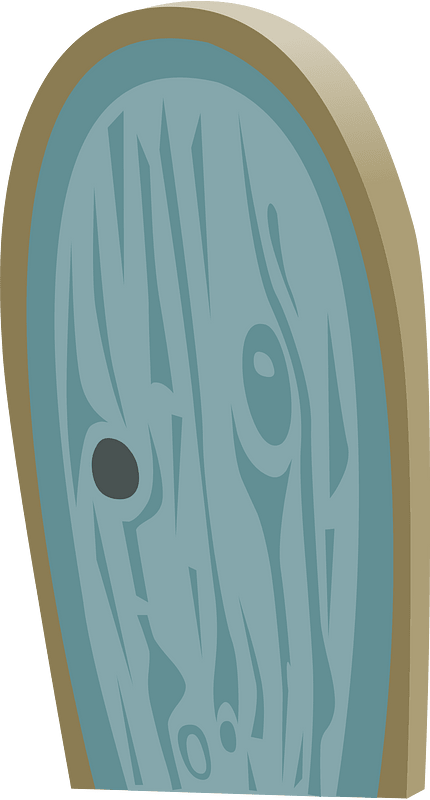 Blue fantasy door