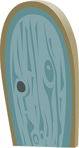 Blue fantasy door