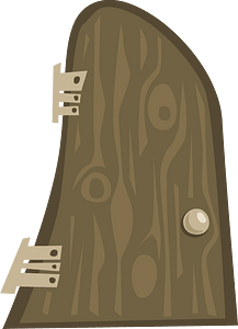 Brown fantasy door