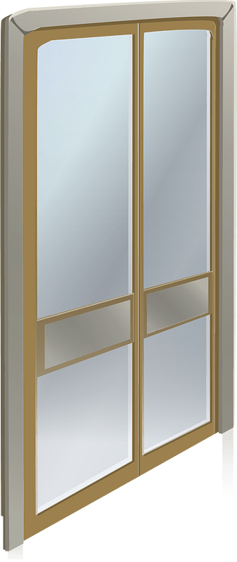 Bureaucratic hall door left
