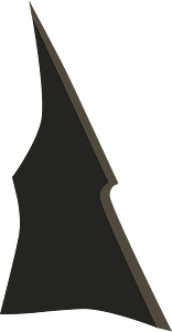 Dark crack door