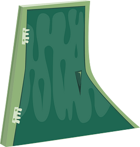 Green fantasy door