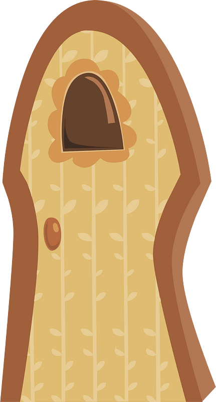 Orange fantasy door