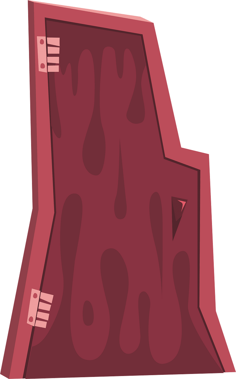 Red fantasy door