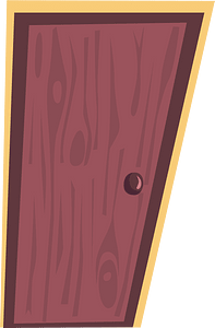 Red fantasy door